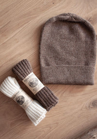 Manșete adulți din baby alpaca - Brown Melange De Colores HipHip.ro