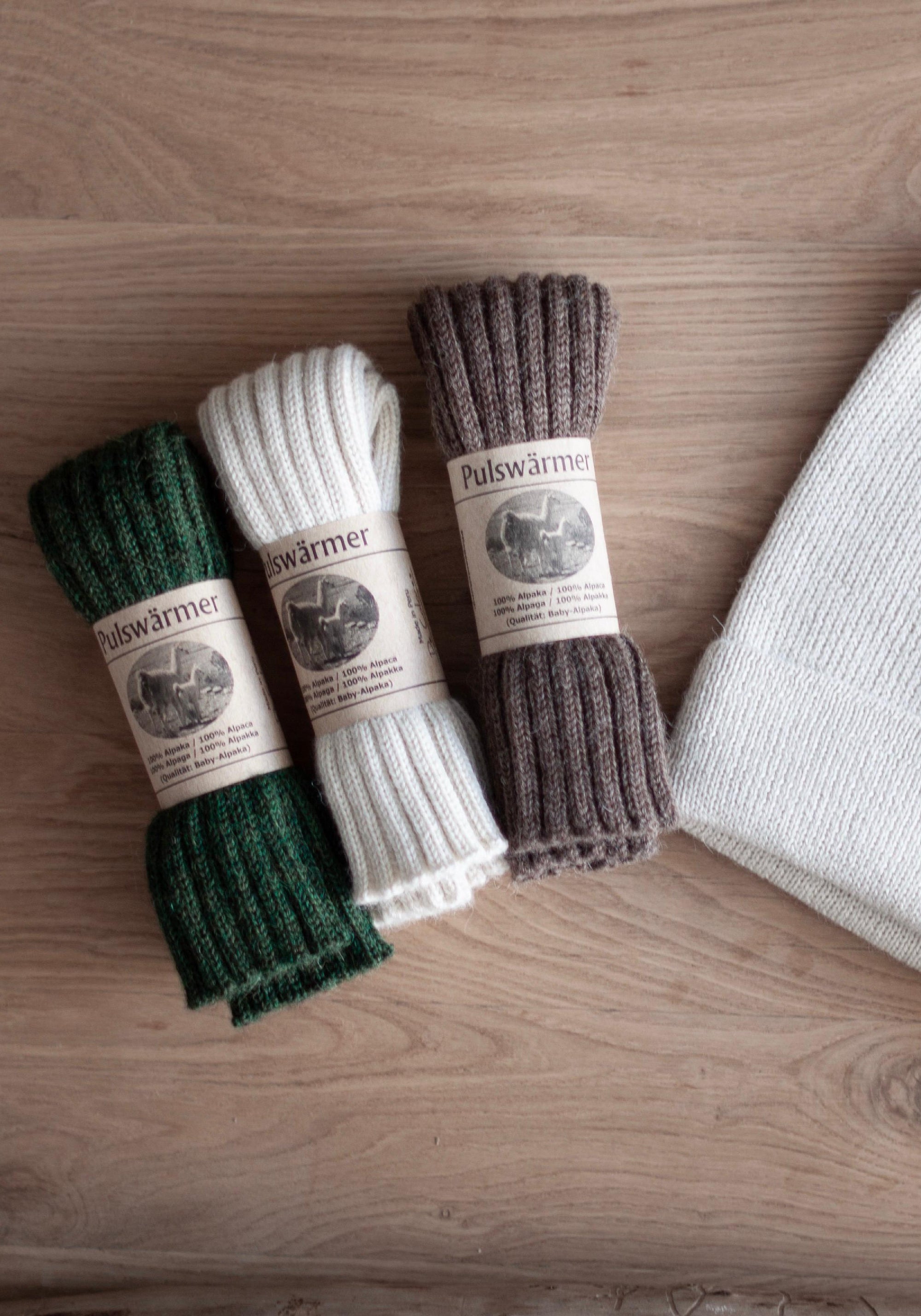 Manșete adulți din baby alpaca - Brown Melange De Colores HipHip.ro