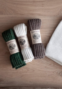Manșete adulți din baby alpaca - Brown Melange De Colores HipHip.ro