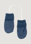 Mănuși din lână merinos și bambus - Propeller Dark Denim