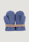 Mănuși fleece din lână merinos - Smoke Blue
