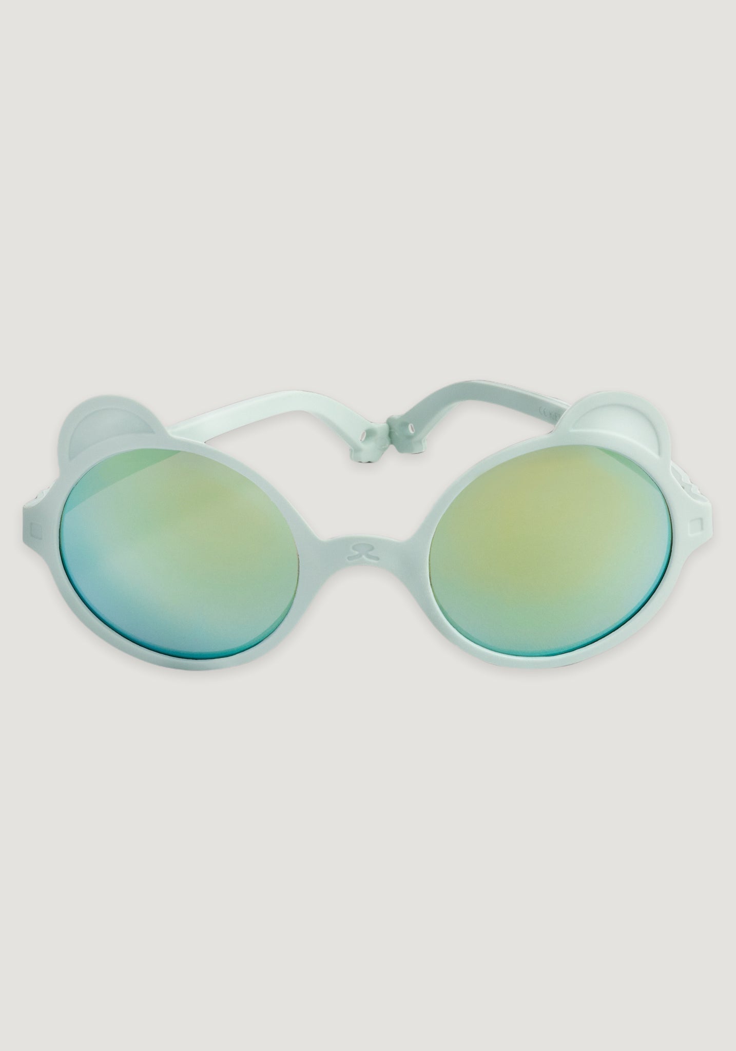 Ochelari de soare Mirror 0-4 ani - Ourson Almond Green Ki ET LA HipHip.ro
