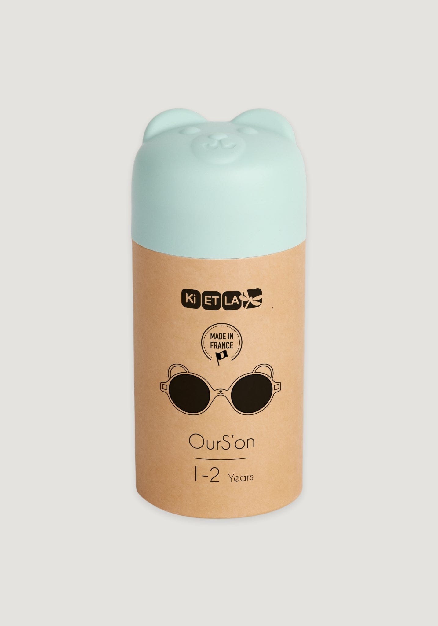 Ochelari de soare Mirror 0-4 ani - Ourson Almond Green Ki ET LA HipHip.ro