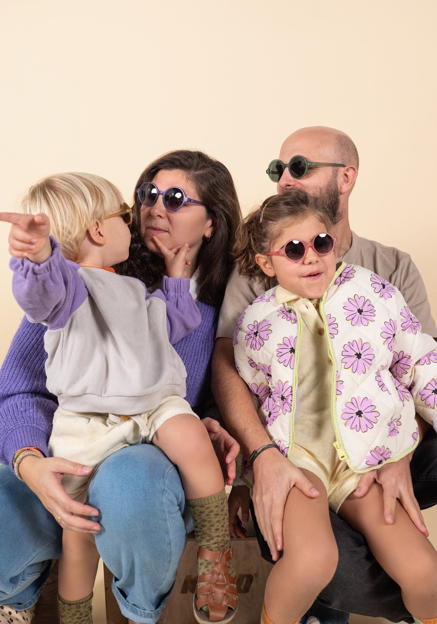 Ochelari de soare adulți - Woam Purple Ki ET LA HipHip.ro