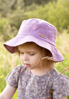 Pălărie din in - Mauve