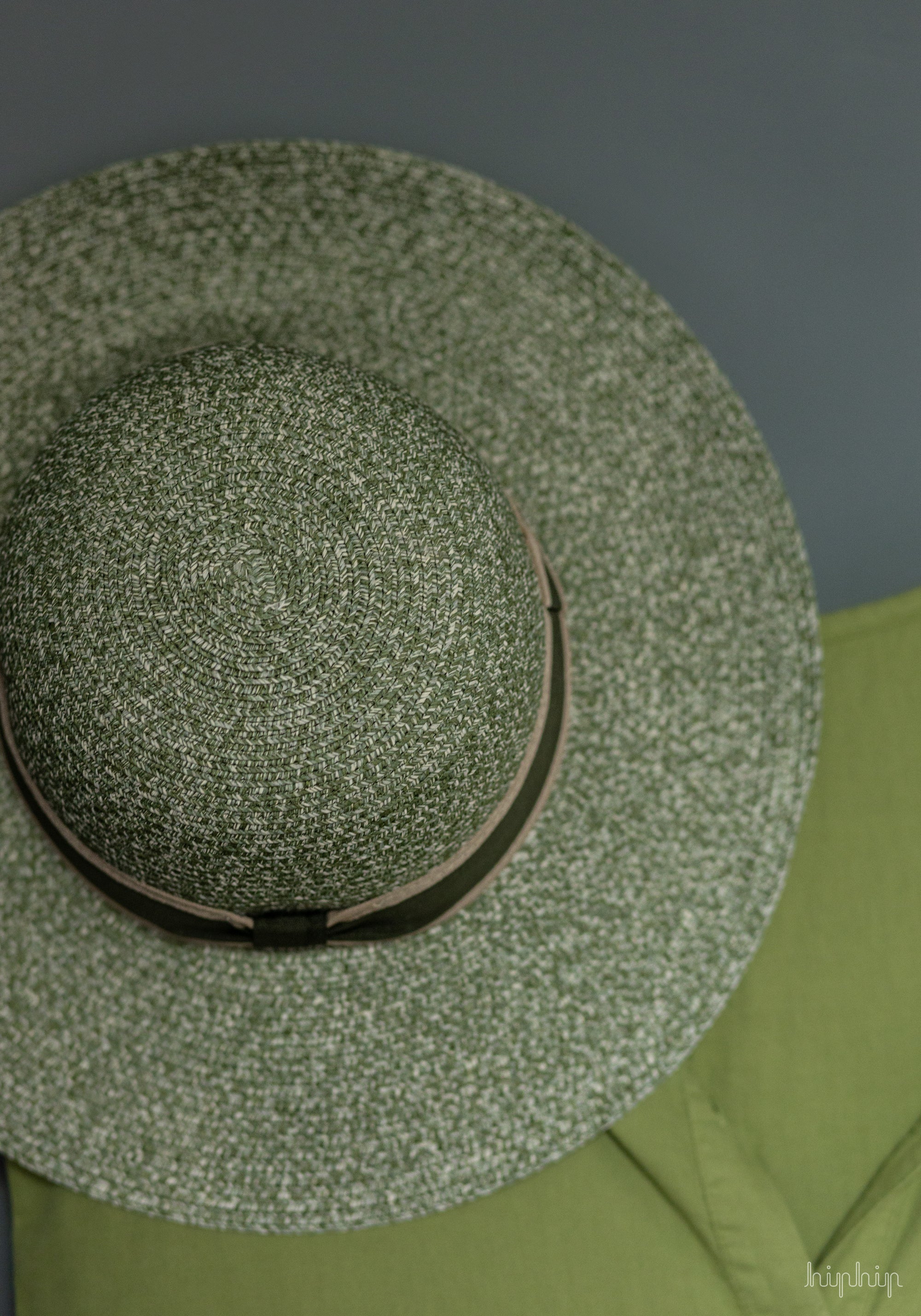 Pălărie femei din paie - Green