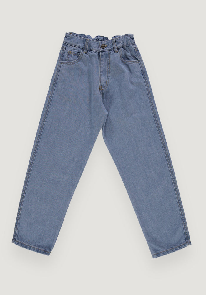 Pantaloni denim din bumbac - Carotte Blue 10 ani