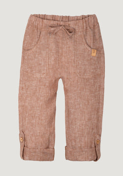 Pantaloni din in - Karamell Pure Pure HipHip.ro