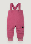 Pantaloni din lână fiartă - Dusty Pink 74/80