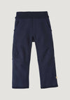 Pantaloni din lână merinos fiartă - Indigo