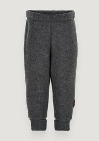 Pantaloni fleece din lână merinos - Anthracite Melange Mikk-line HipHip.ro
