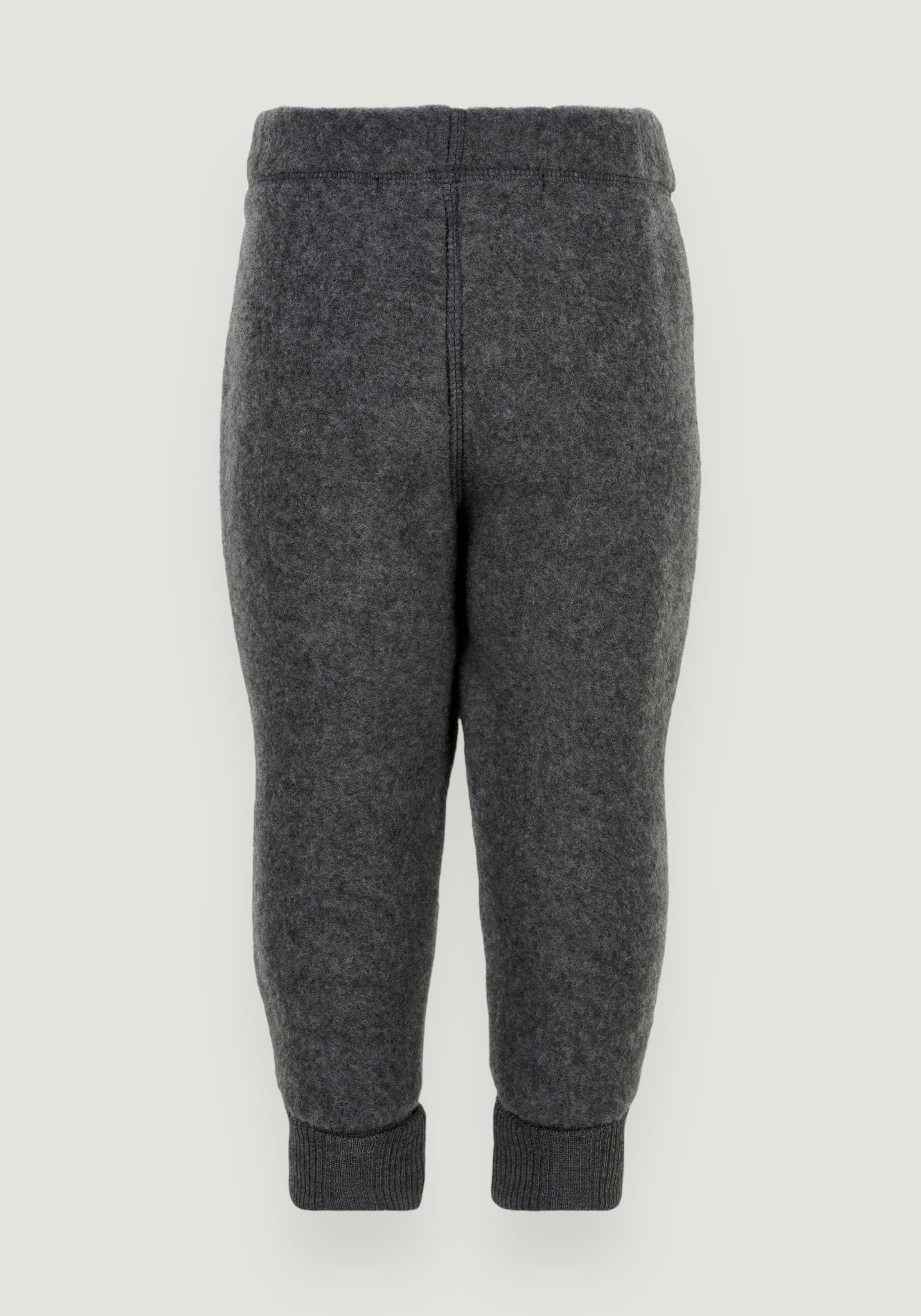 Pantaloni fleece din lână merinos - Anthracite Melange Mikk-line HipHip.ro
