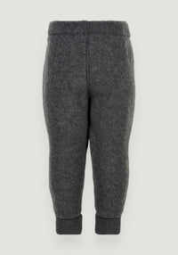 Pantaloni fleece din lână merinos - Anthracite Melange Mikk-line HipHip.ro