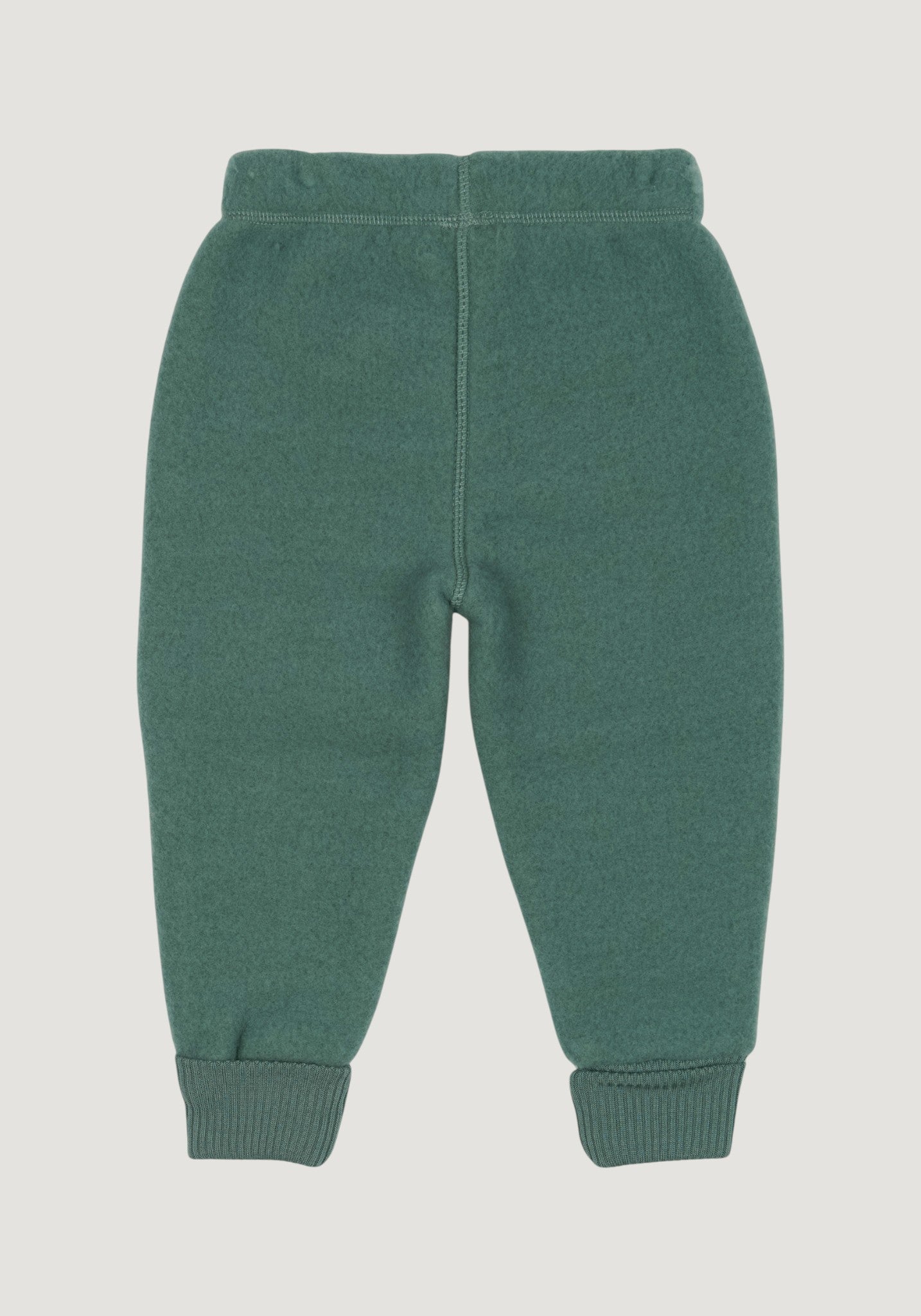 Pantaloni fleece din lână merinos - Balsam Green