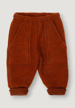 Pantaloni fleece din lână merinos - Russet 80
