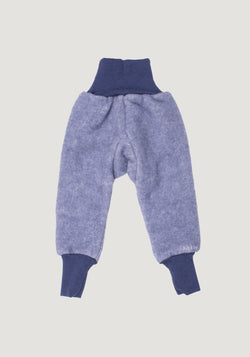 Pantaloni fleece din lână merinos și bumbac - Blue Cosilana HipHip.ro