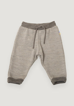 Pantaloni lână merinos - Sham Melange Beige Stripe 90