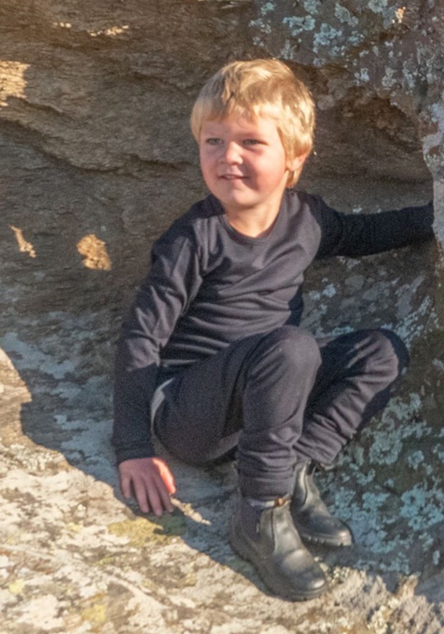 Pantaloni lână merinos super fină - 24/7 French Navy Smalls HipHip.ro