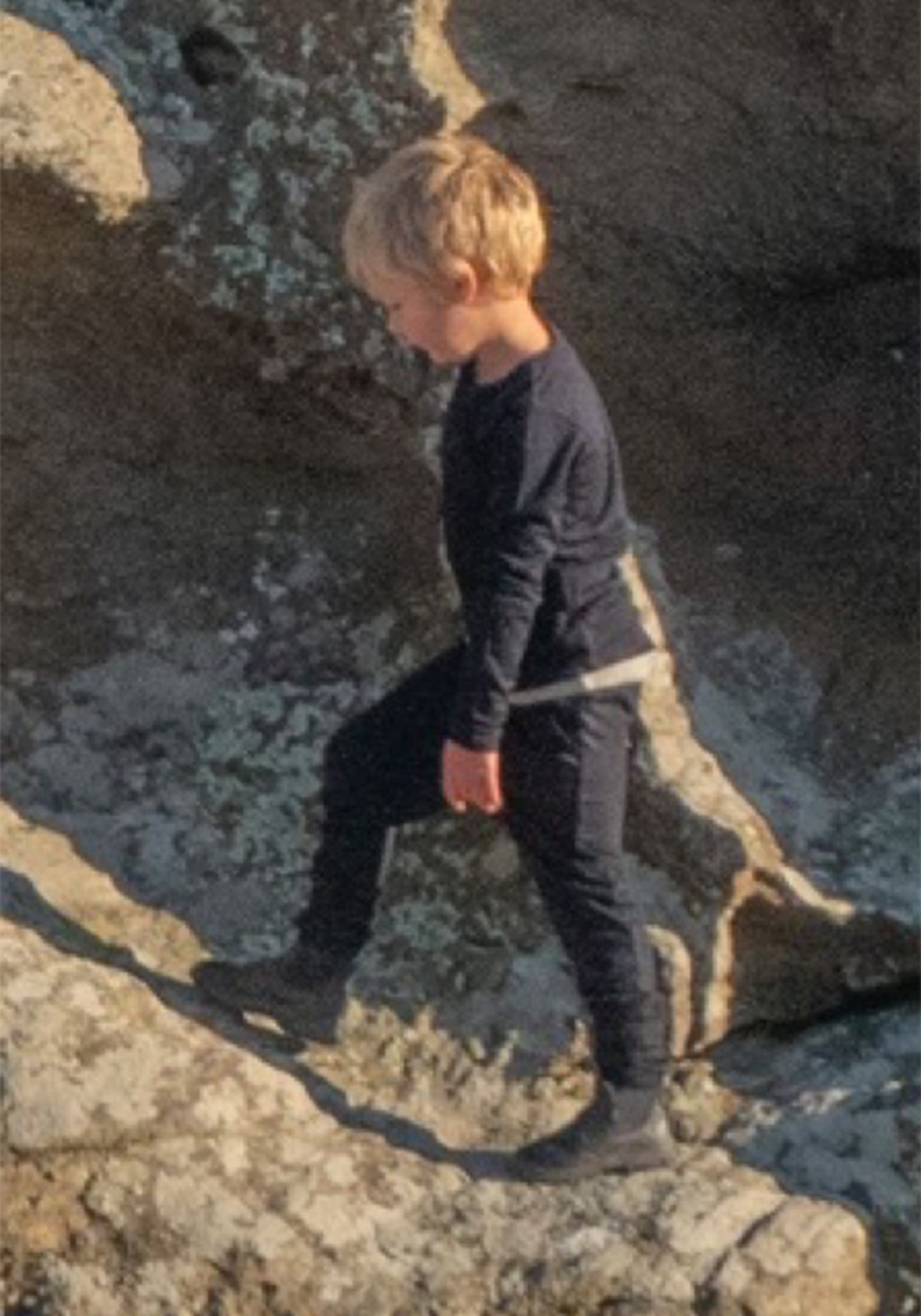 Pantaloni lână merinos super fină - 24/7 French Navy Smalls HipHip.ro