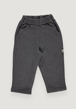 Pantaloni molton din bumbac - Scille Anthracite 3 ani