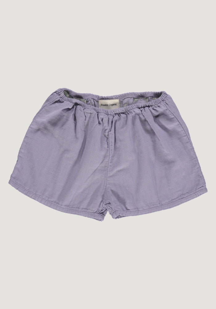 Pantaloni scurți din muselină dublă de bumbac - Cardamome Lavender Aura Poudre Organic HipHip.ro