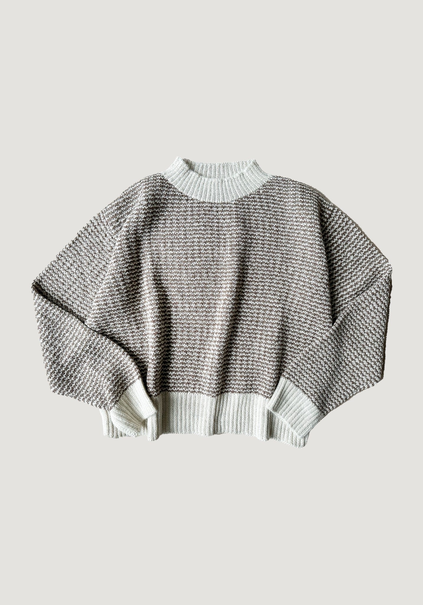 Pulover din alpaca - Katy Ivory/Cocoa