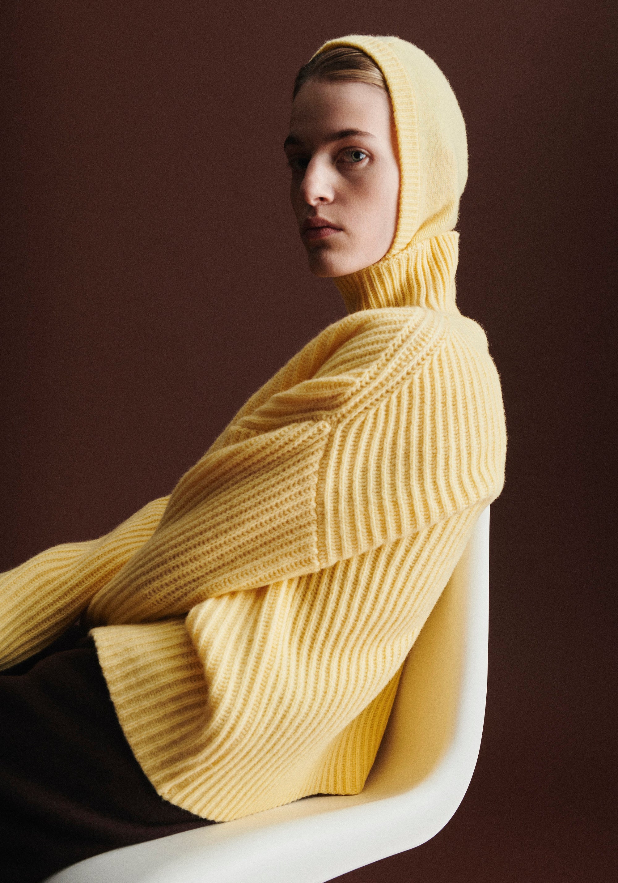 Pulover din lână - Rib Wheat