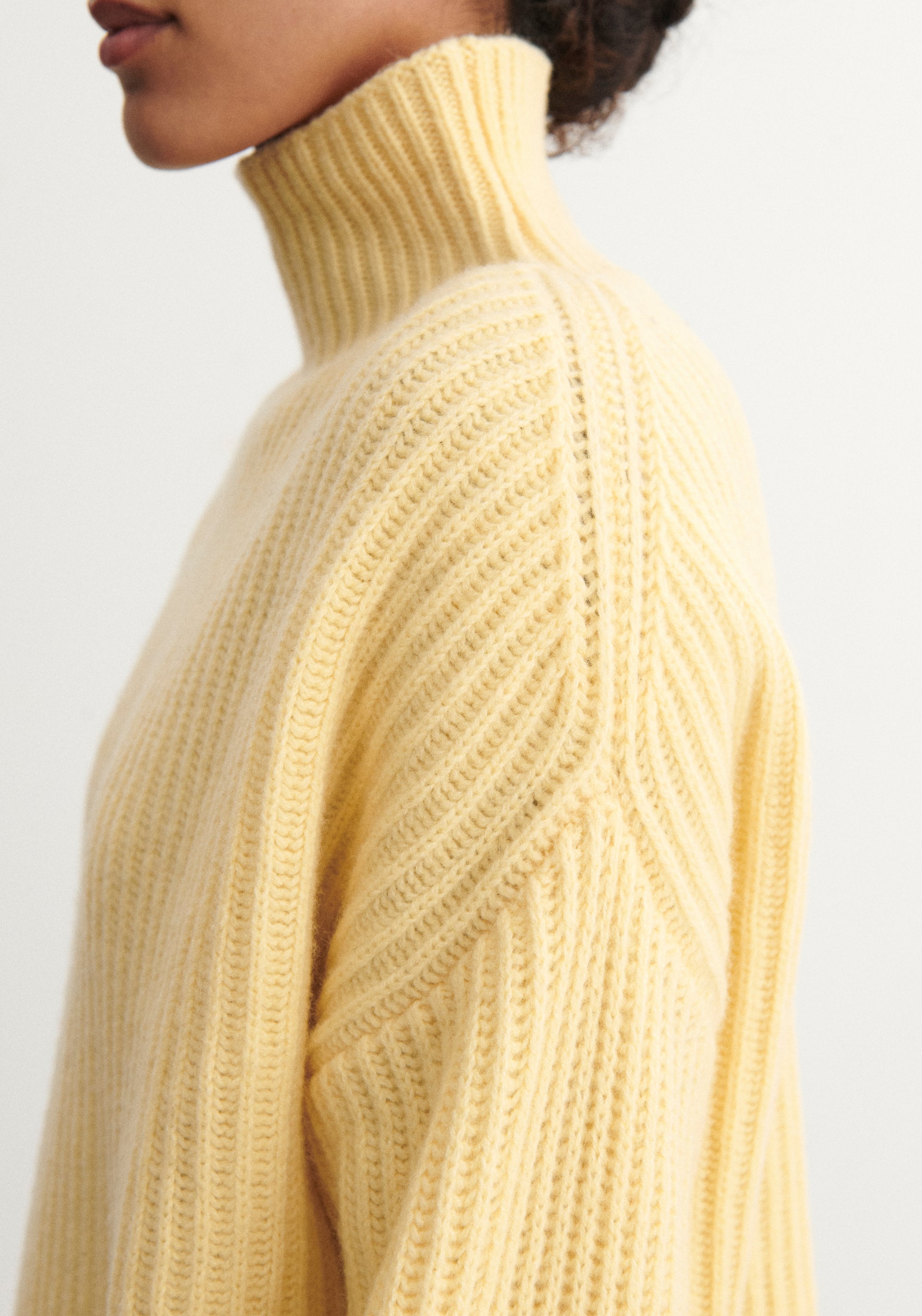 Pulover din lână - Rib Wheat