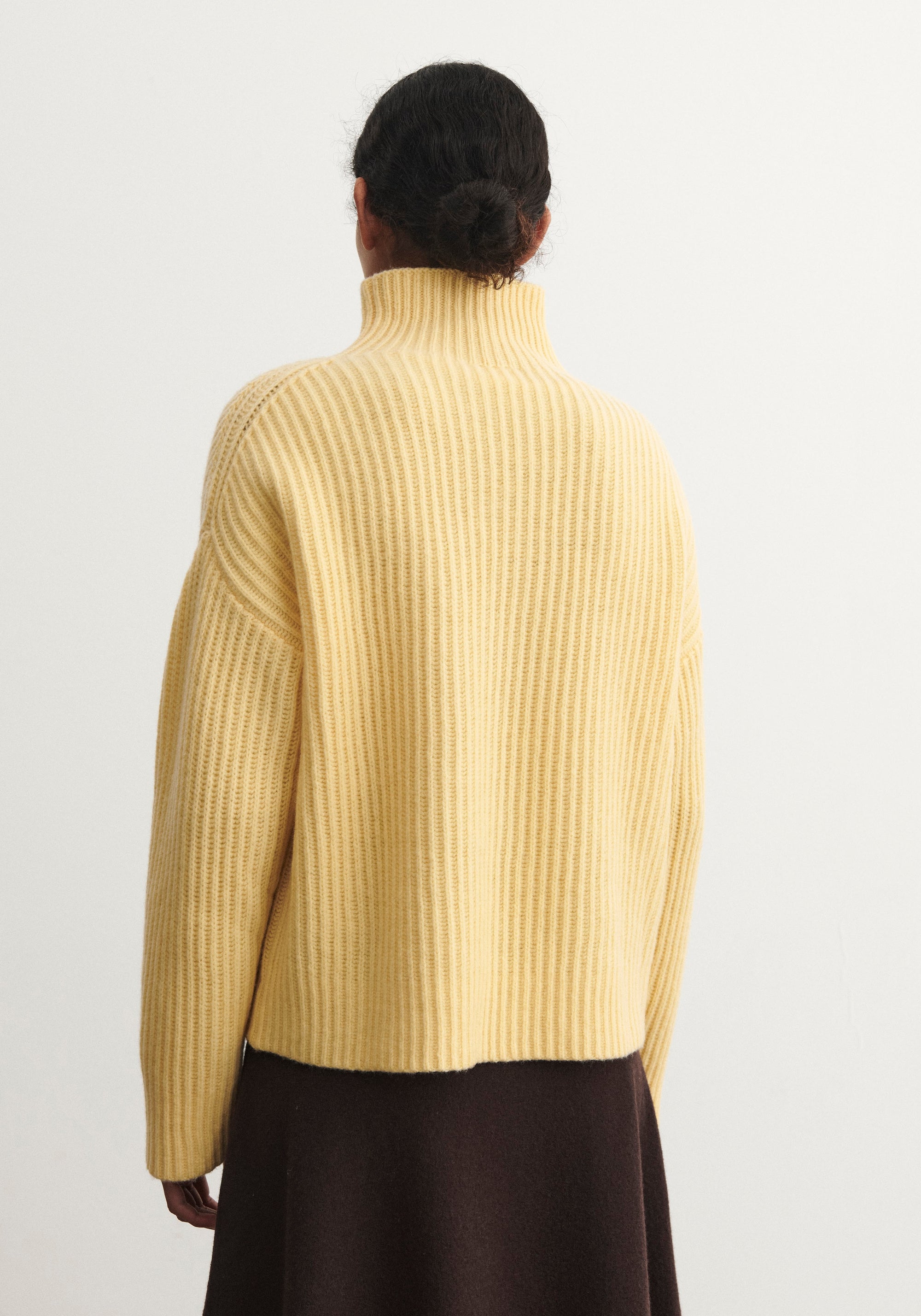 Pulover din lână - Rib Wheat