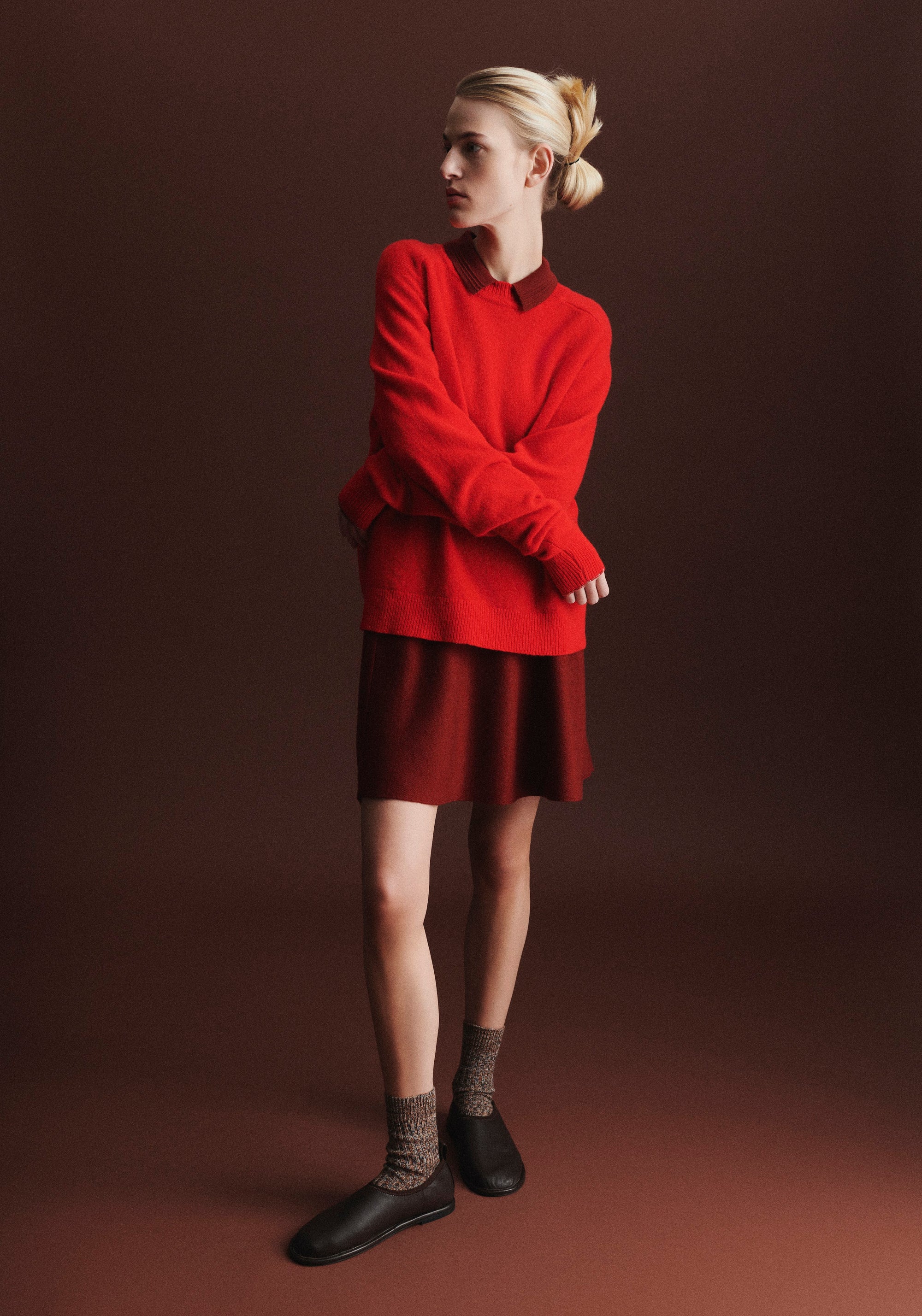 Pulover din lână - Signal Red