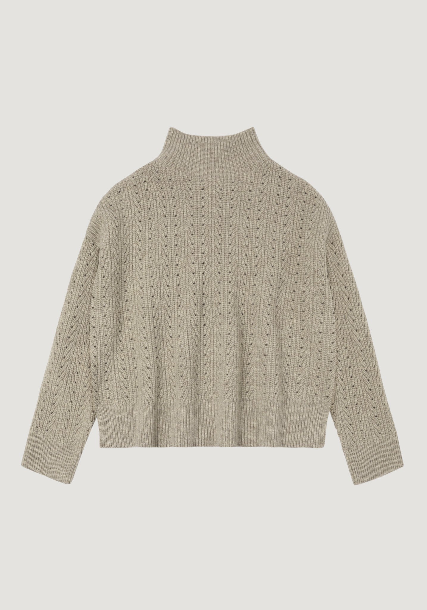 Pulover din lână - Structure Oat Melange