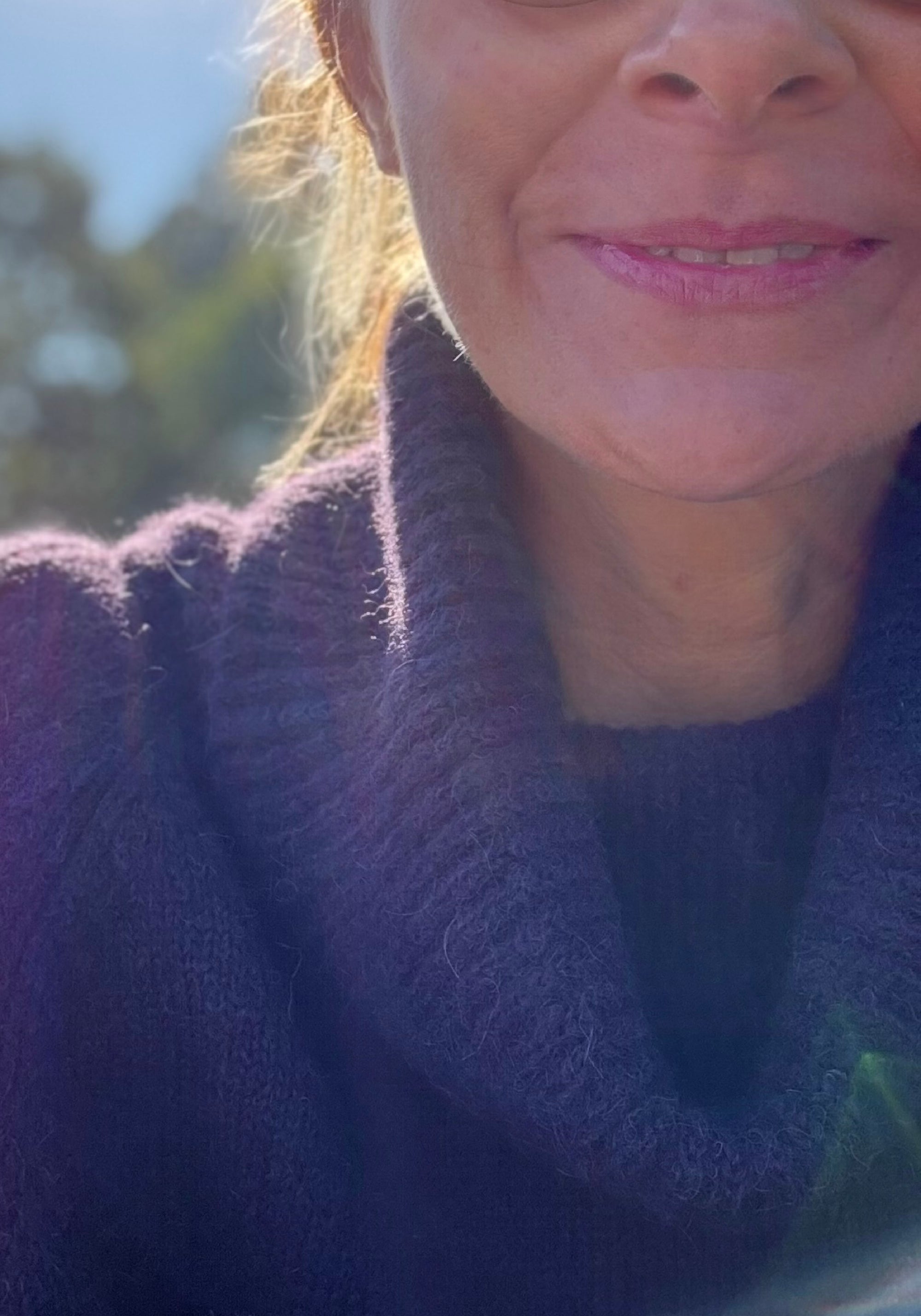 Pulover femei baby alpaca - Bleuenn Eggplant