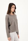 Pulover femei baby alpaca - Dana Dark Grey Les Racines du Ciel HipHip.ro