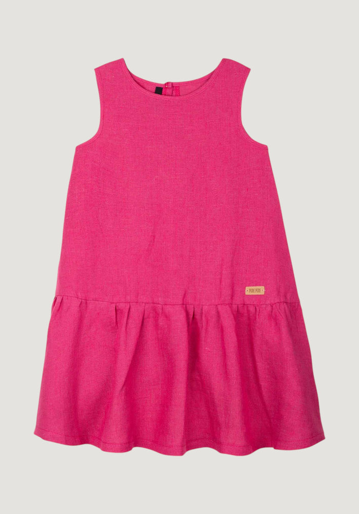 Rochie din in - Magenta Defaut Title