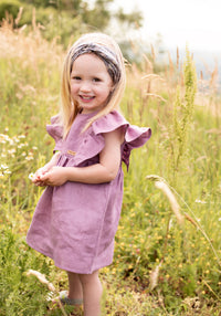 Rochie din in - Mauve Defaut Title