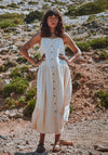 Rochie femei din muselină dublă de bumbac - Celosie Double Cream