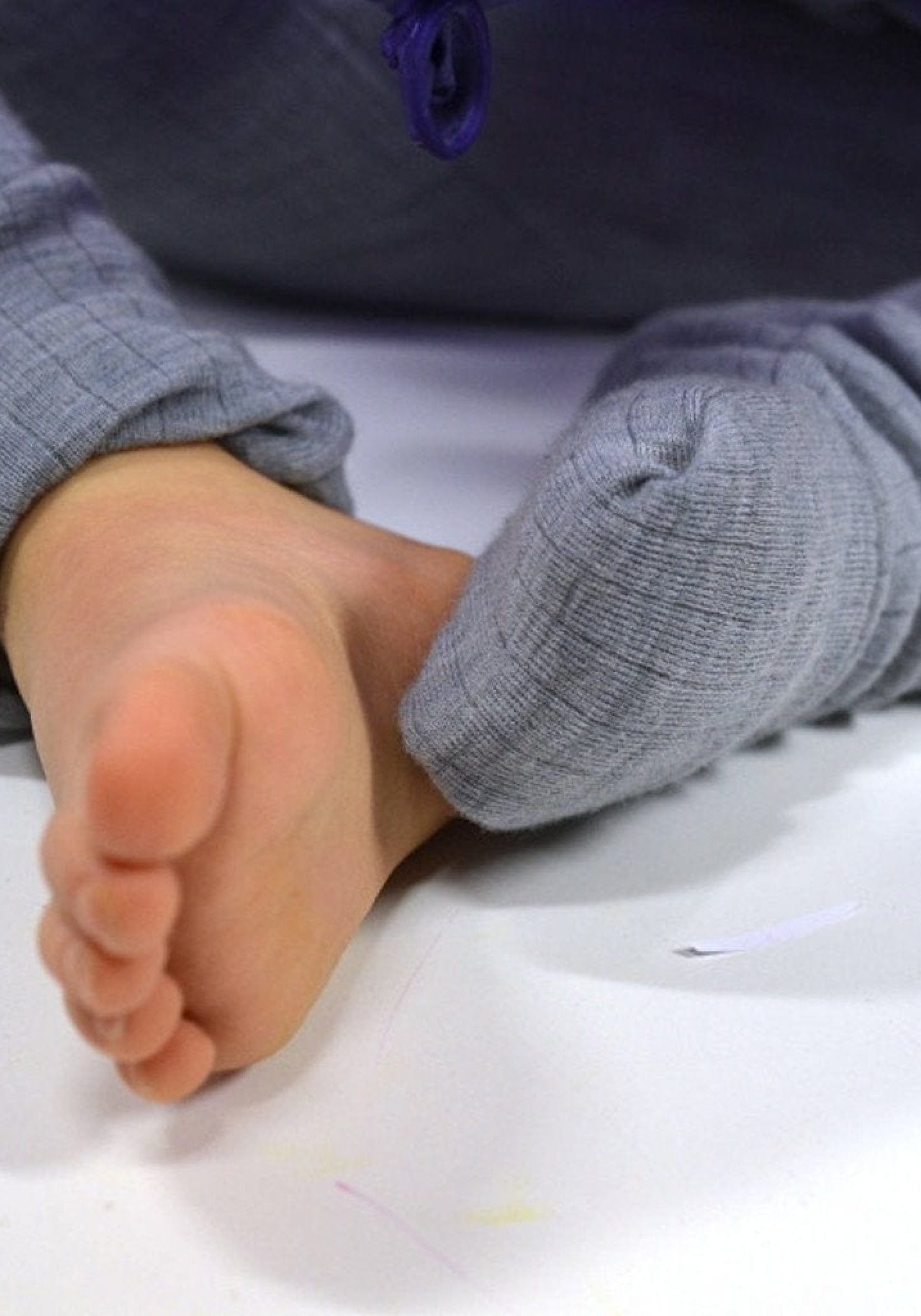 Jumpsuit cu şosete din lână merinos - Basic Grey Joha HipHip.ro