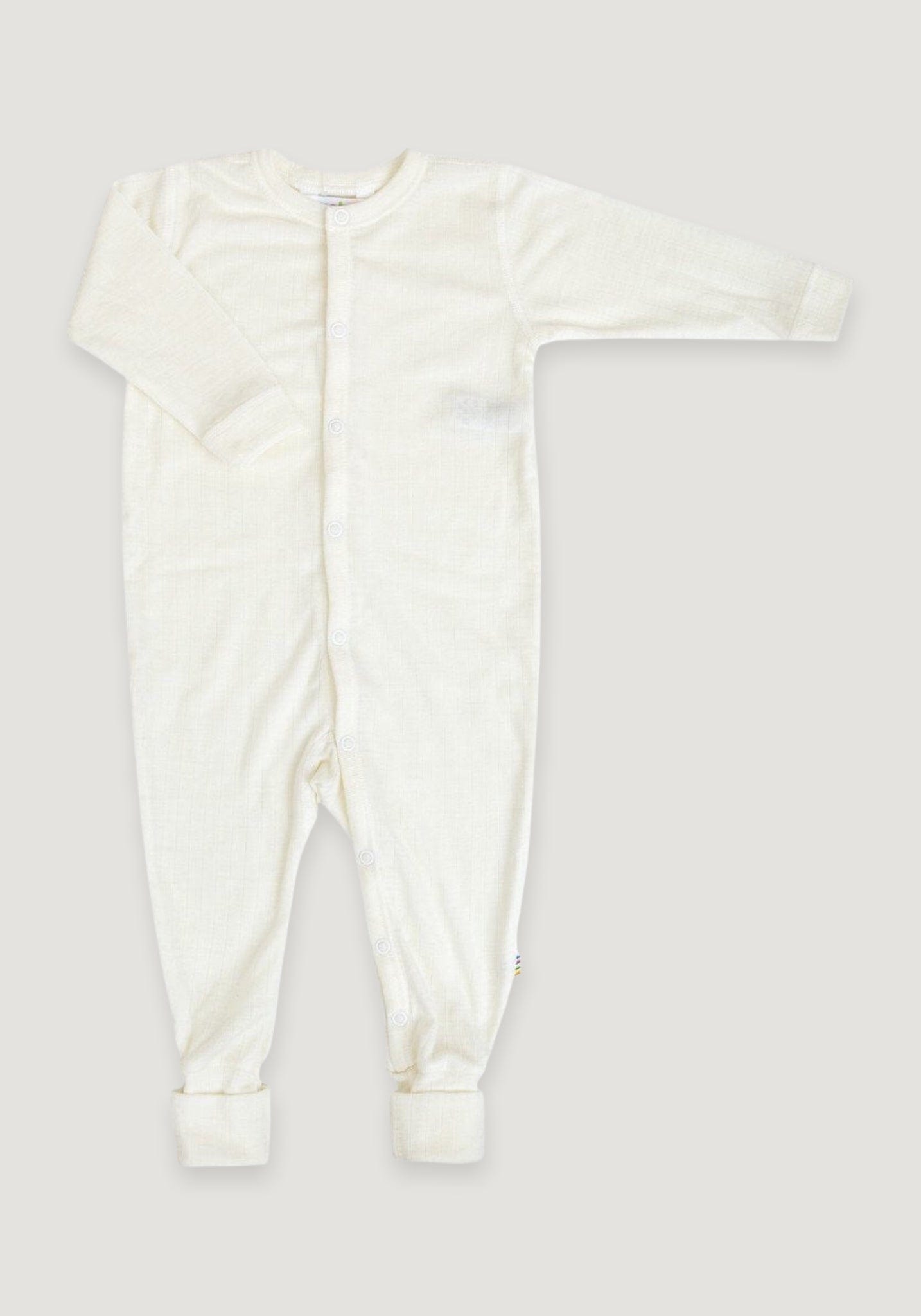 Jumpsuit cu şosete din lână merinos - Basic White Joha HipHip.ro