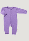 Jumpsuit Eyelet din lână merinos și mătase - Basic Purple Joha HipHip.ro