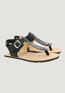 Sandale Barefoot femei din piele - Ariana Black Koel HipHip.ro