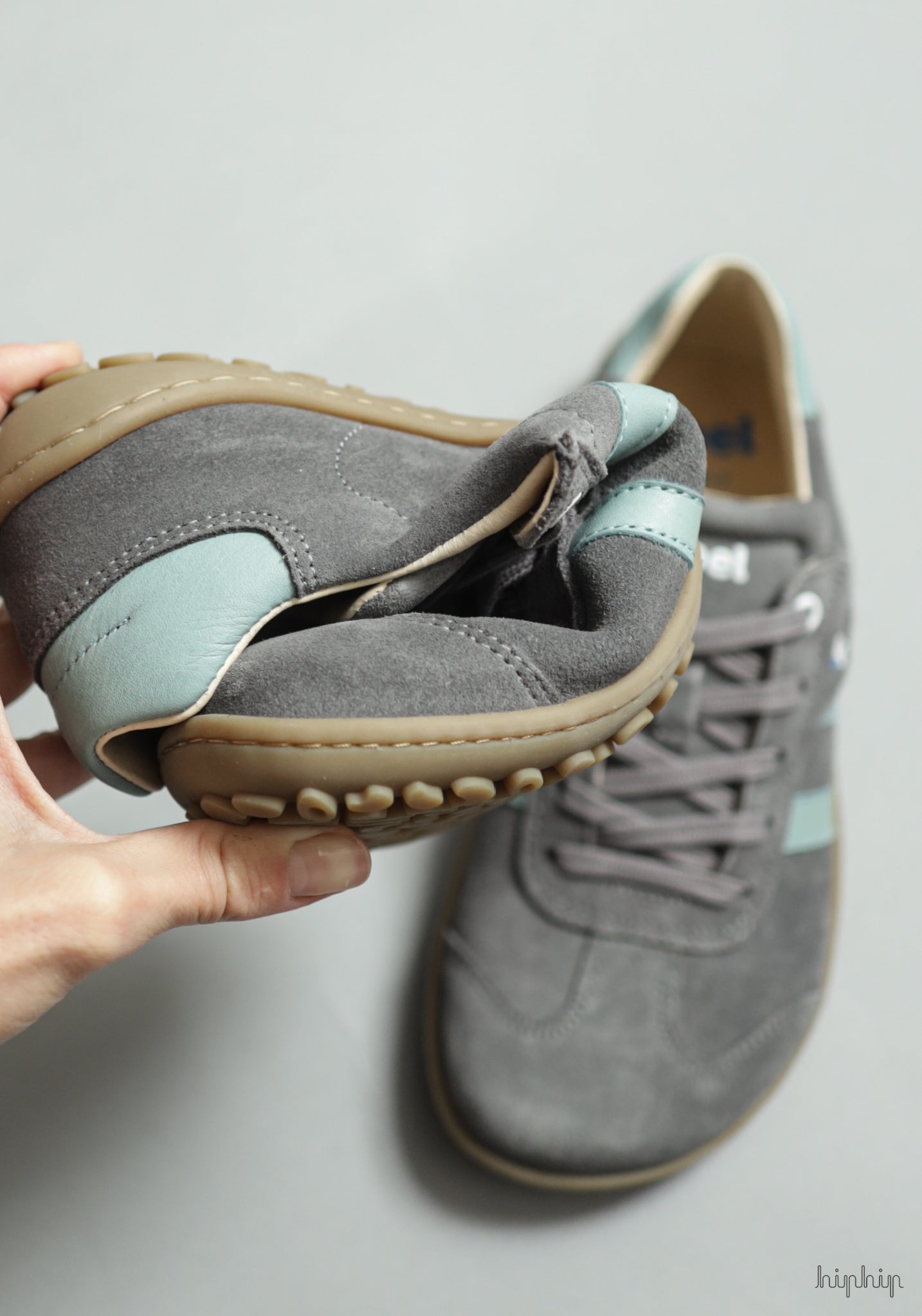 Sneakers Barefoot adulți din piele - Ila Grey Koel HipHip.ro
