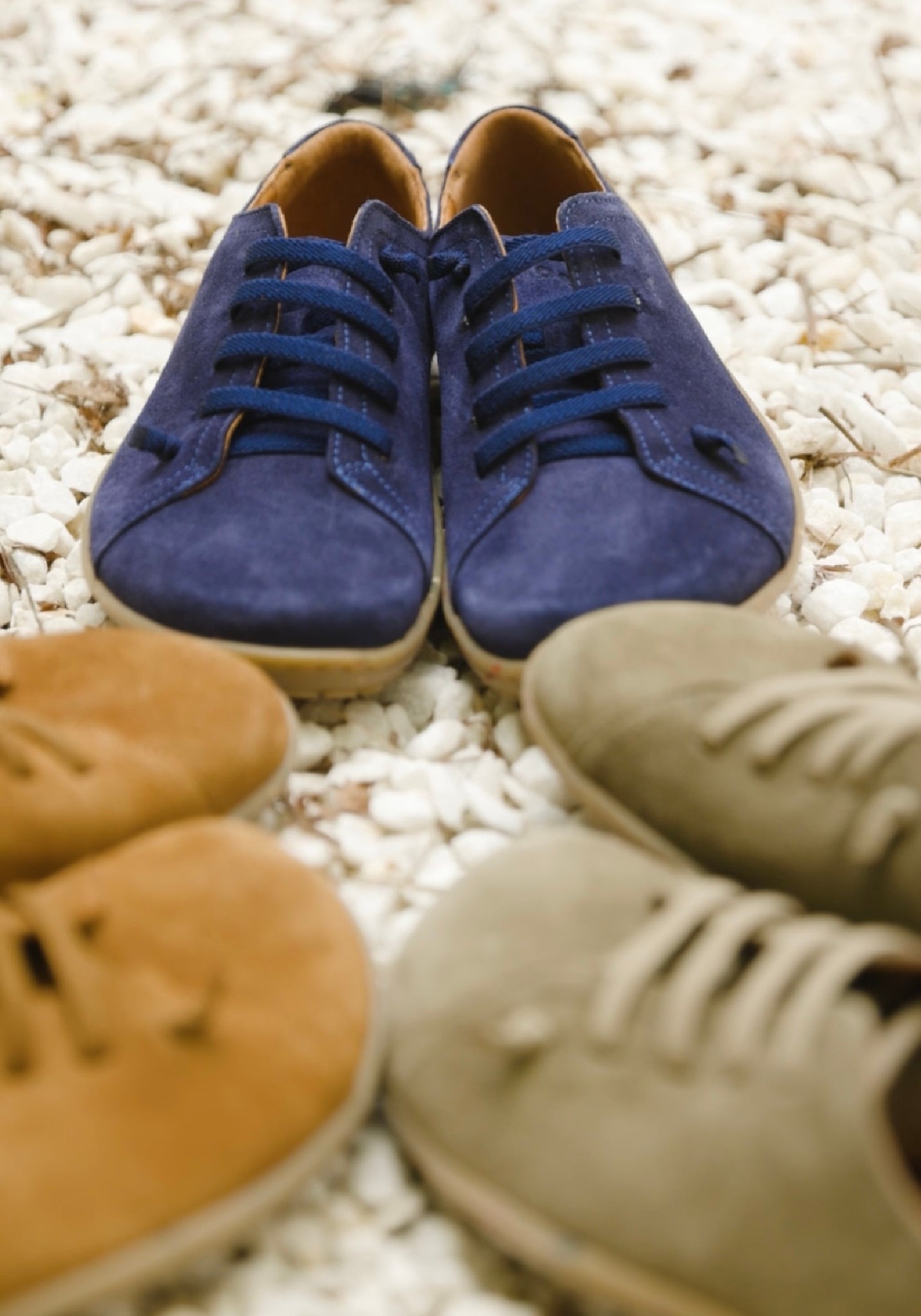 Sneakers Barefoot adulți din piele - Izzie Navy Koel HipHip.ro