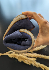 Sneakers Barefoot adulți din piele - Izzie Navy Koel HipHip.ro