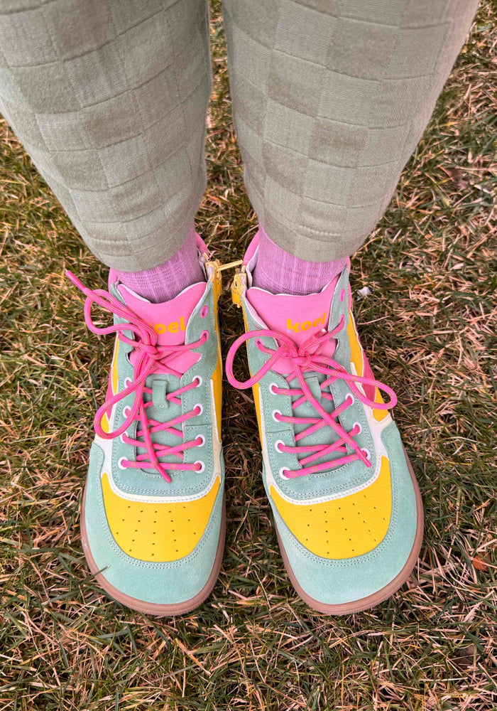 Sneakers Barefoot din piele - Danish Yellow Koel HipHip.ro