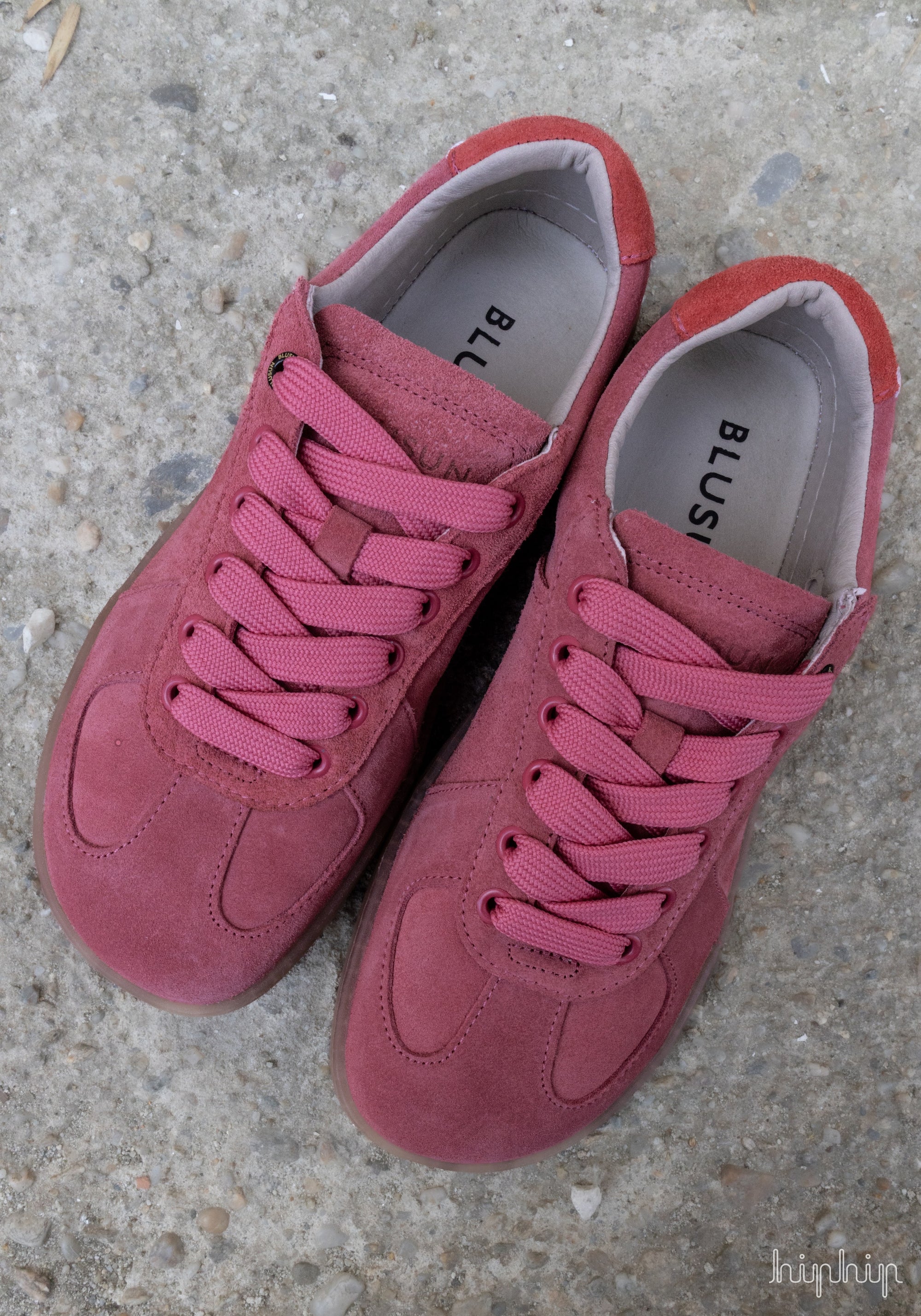 Sneakers Barefoot femei din piele - Pink