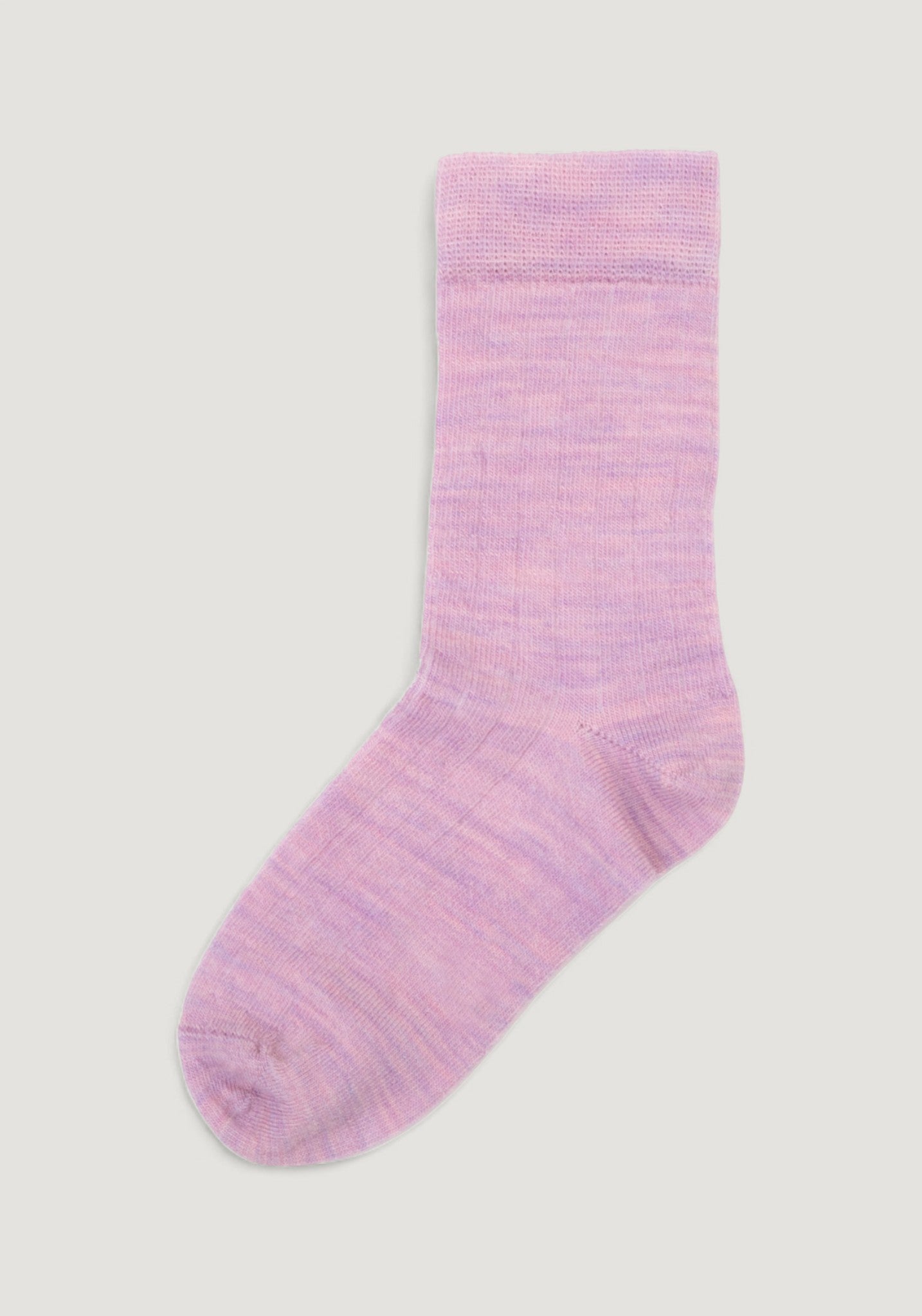 Șosete Rib extrafine din lână merinos (copii și femei) - Rose Melange