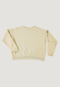 Sweatshirt molton femei din bumbac - Acentra Pastel Yellow