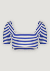 Tricou femei protecție UV - Agathe Cobalt Stripe Canopea HipHip.ro