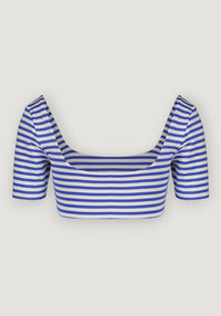 Tricou femei protecție UV - Agathe Cobalt Stripe Canopea HipHip.ro