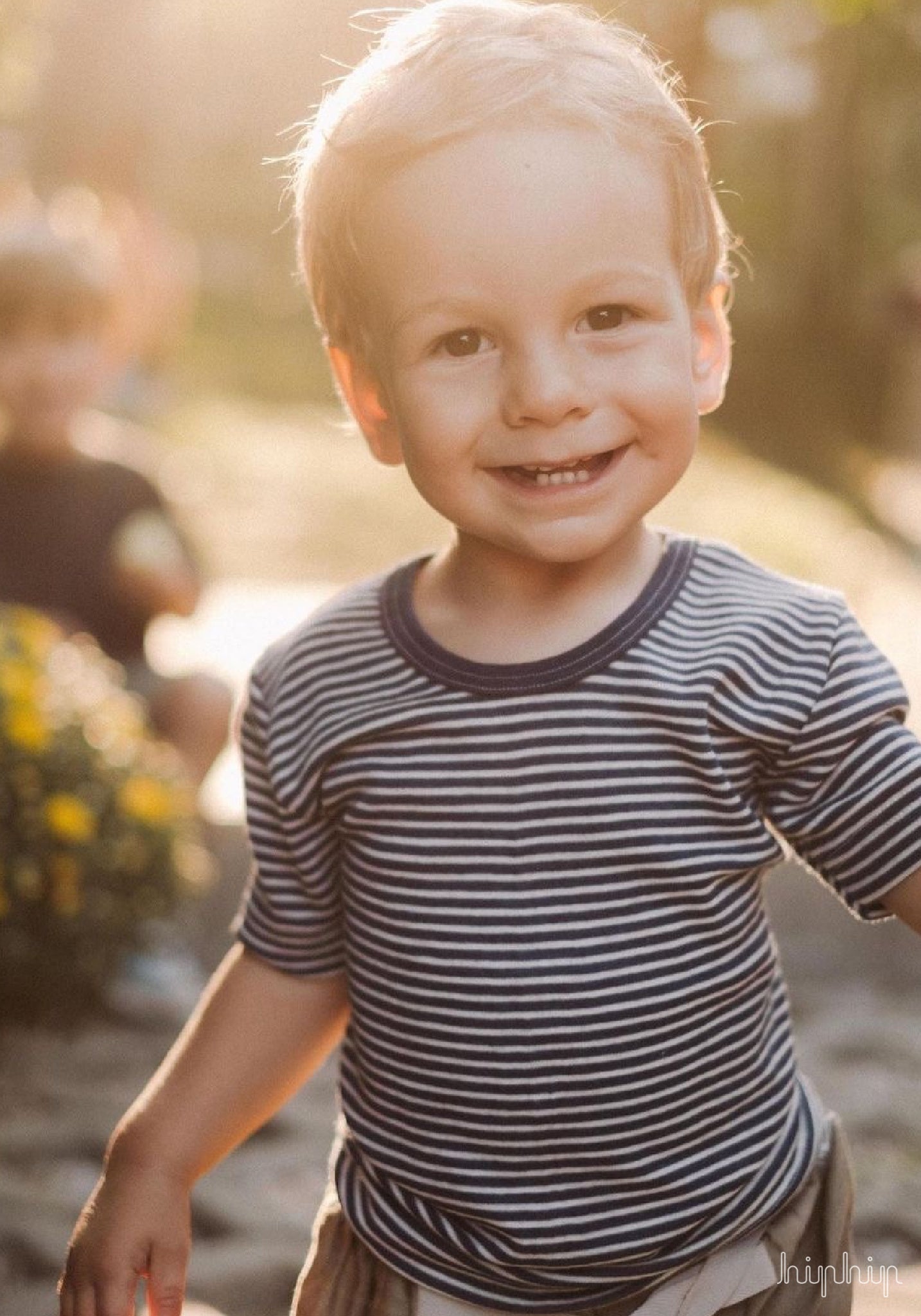 Tricou seamless din lână merinos și mătase - Marine Stripes Cosilana HipHip.ro